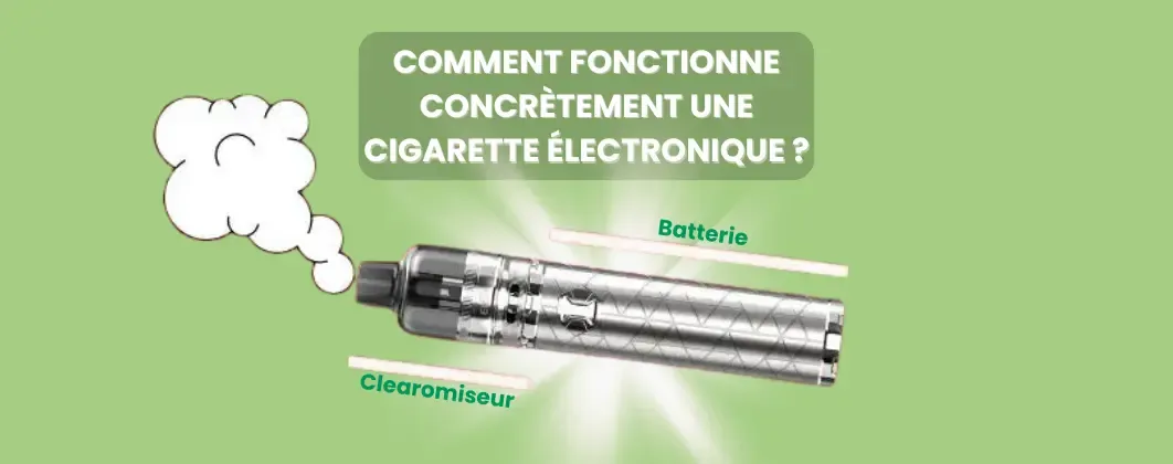 Comment fonctionne une cigarette électronique ? - Blog CLOUD VAPOR | Créateur E-liquide