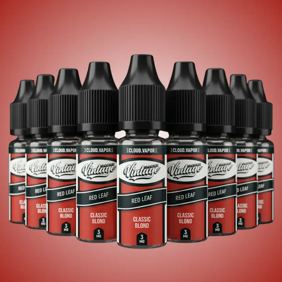 E-liquide PACK 10 FIOLES RED LEAF 10 mL - Vintage
