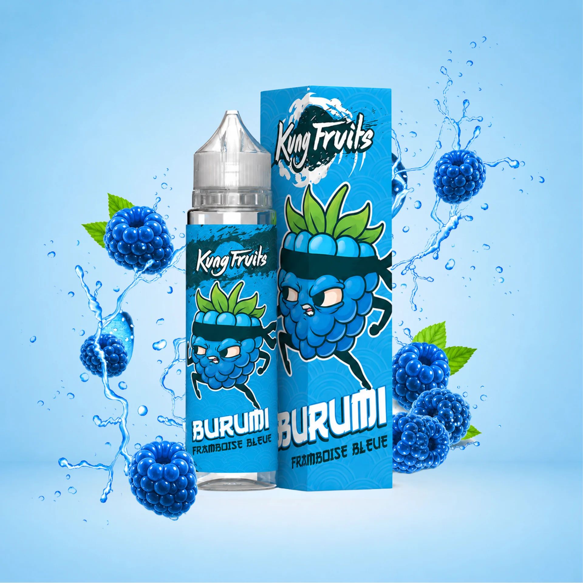 BURUMI : le nouvel e-liquide framboise bleue 50 ml de Cloud Vapor