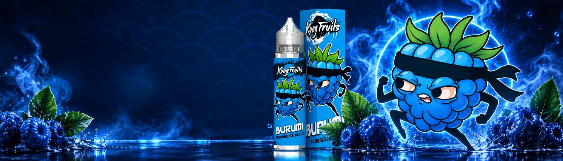 BURUMI : le nouvel e-liquide framboise bleue 50 ml de Cloud Vapor