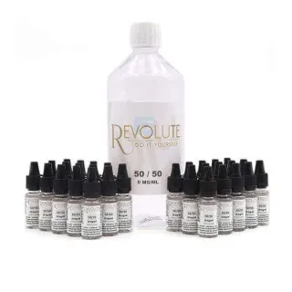 Pack DIY 50/50 1 L - Revolute Nicotine : 6 mg