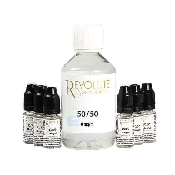 Pack DIY 50/50 200 mL - Revolute Nicotine : 6 mg