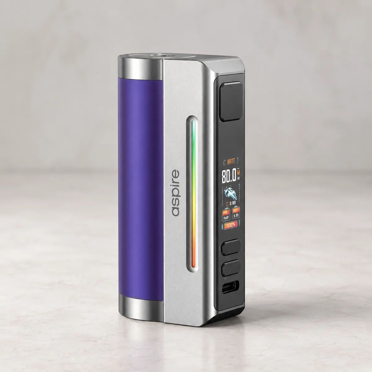 Box Zelos M80 - Aspire Purple & Silver